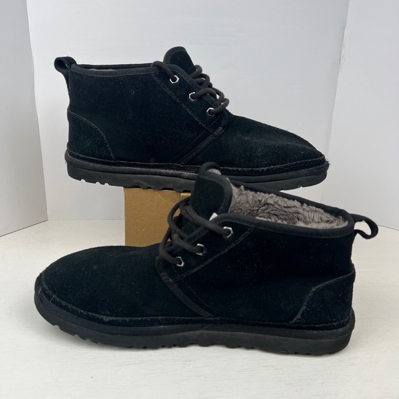 UGG Neumel Black Suede Lace Up Chukka Boots Mens 11 3236 main image 6